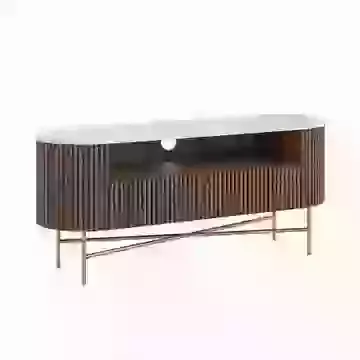 120cm Small TV Unit with Ribbed Detailing